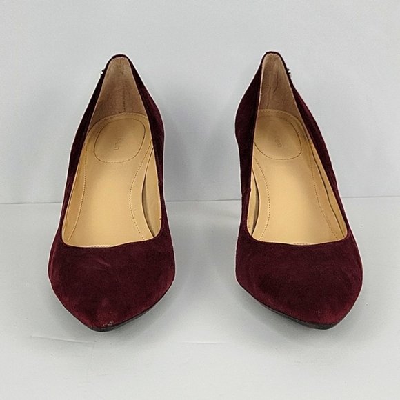 Calvin Klein Ashley Pointed Toe Pumps in Burgundy Size 8.5 - Picture 4 of 12